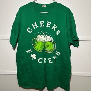 Green Cheers Graphic T-Shirt